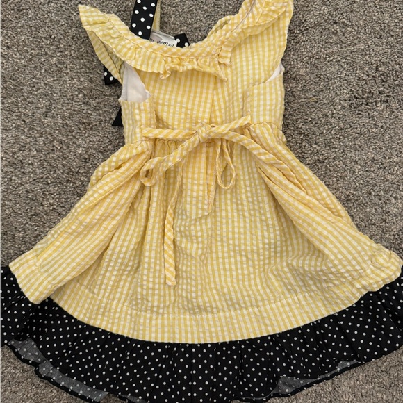 Rare Editions Bumble Bee Seersucker Dress vintage look 12 mo - Picture 5 of 8